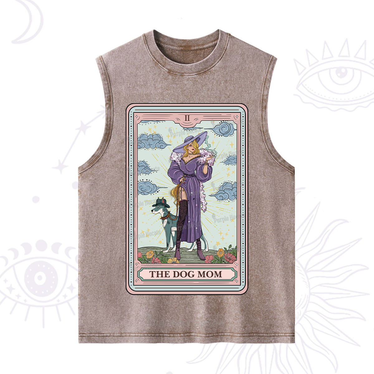 Purplehecate The Dog Mom Tarot Washed Tank