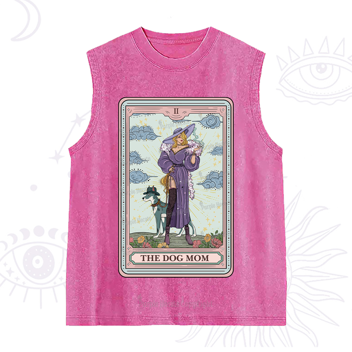 Purplehecate The Dog Mom Tarot Washed Tank