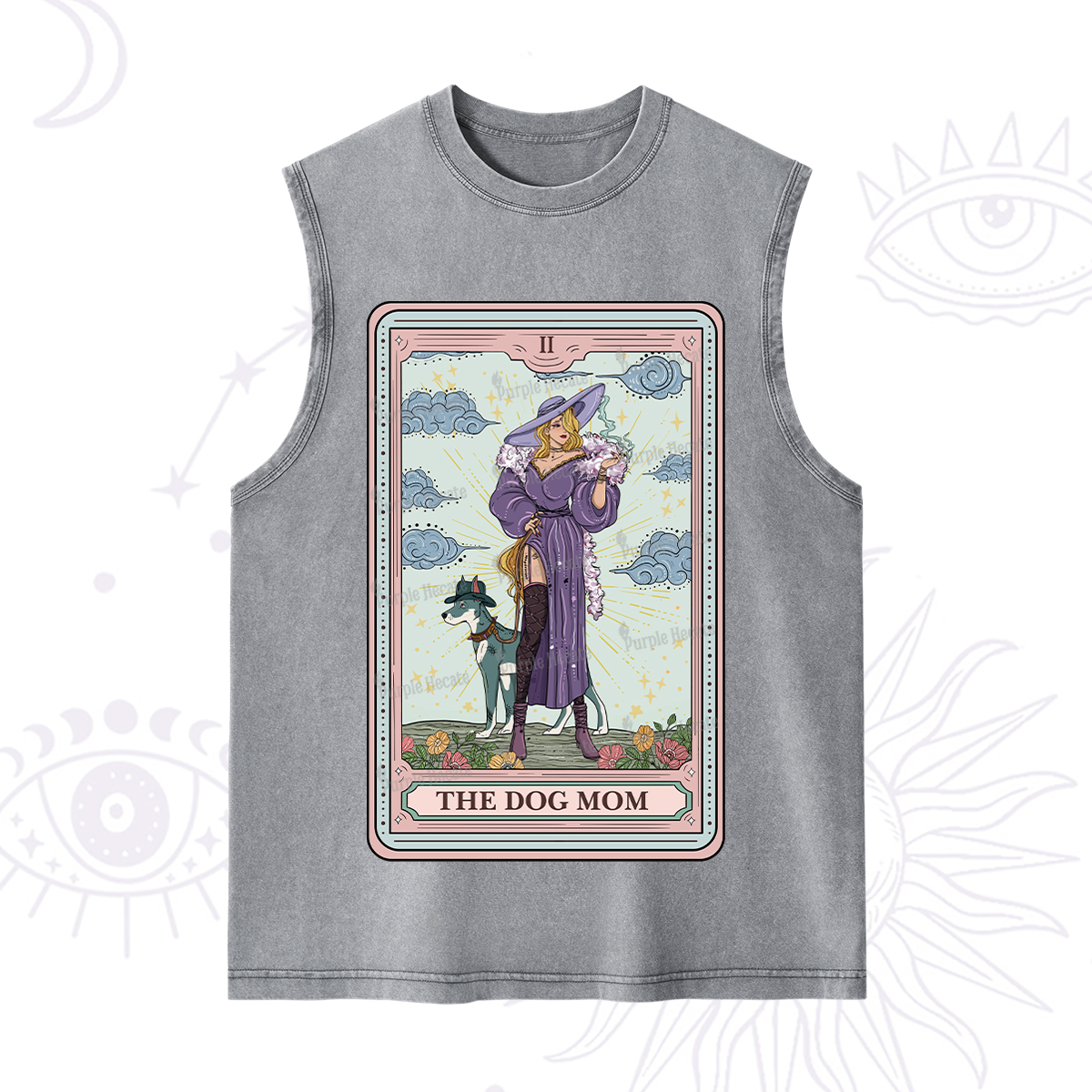 Purplehecate The Dog Mom Tarot Washed Tank