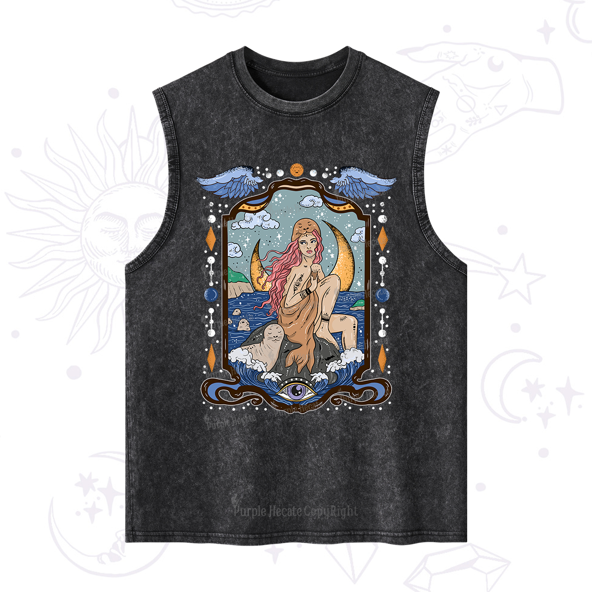 Purplehecate Selkie Woman Washed Tank