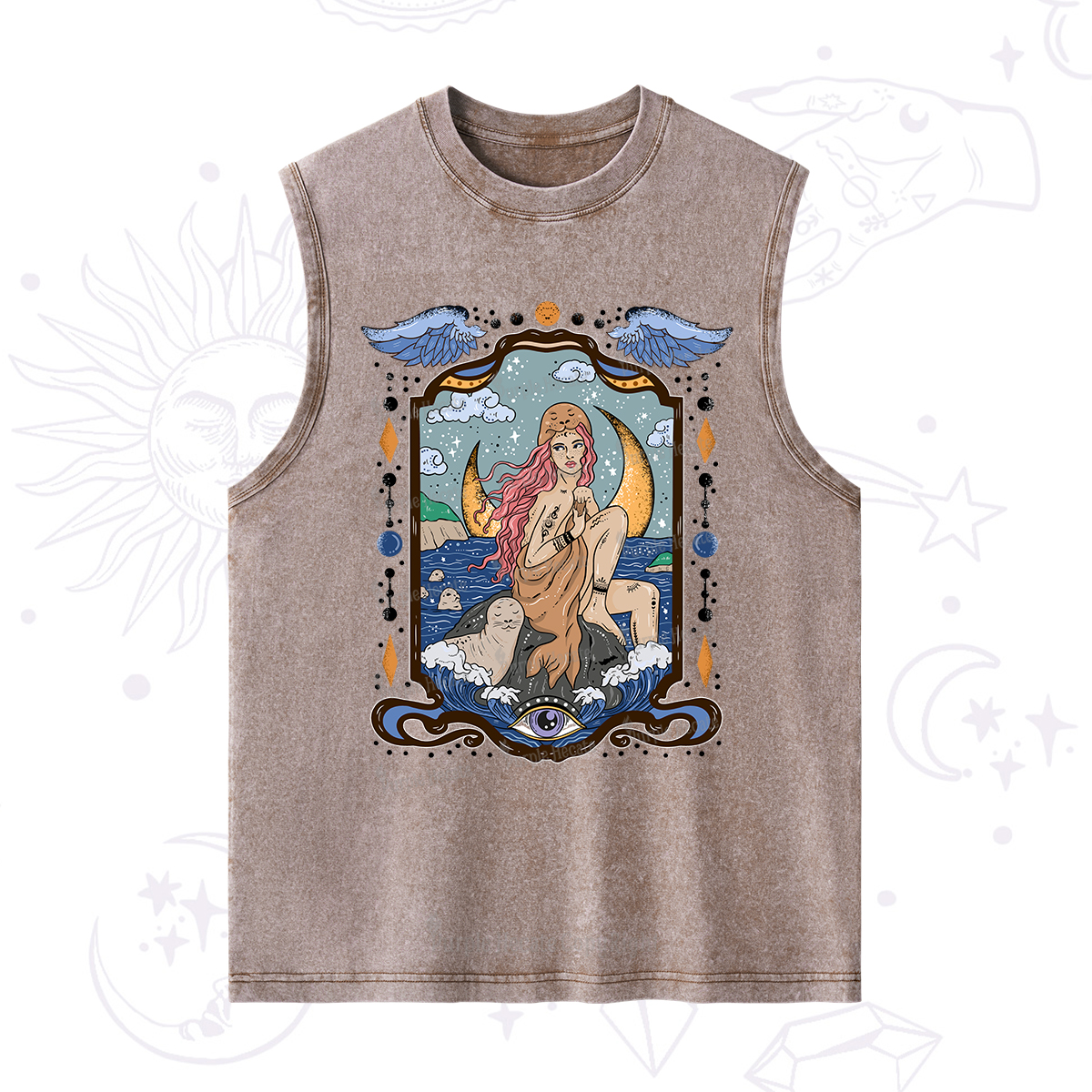 Purplehecate Selkie Woman Washed Tank
