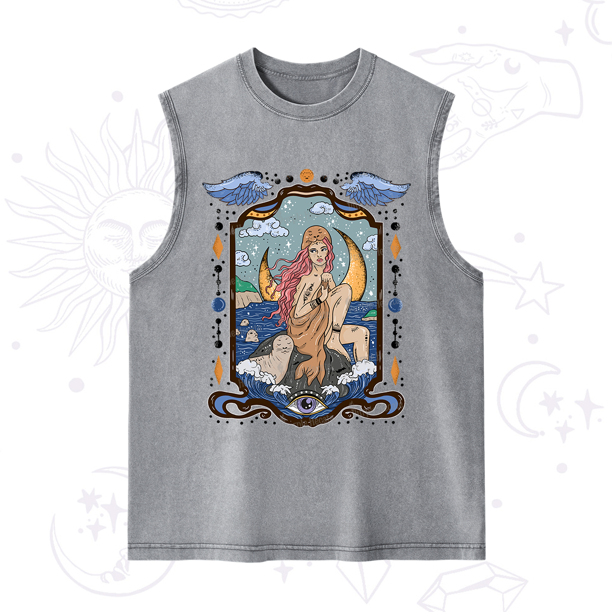 Purplehecate Selkie Woman Washed Tank