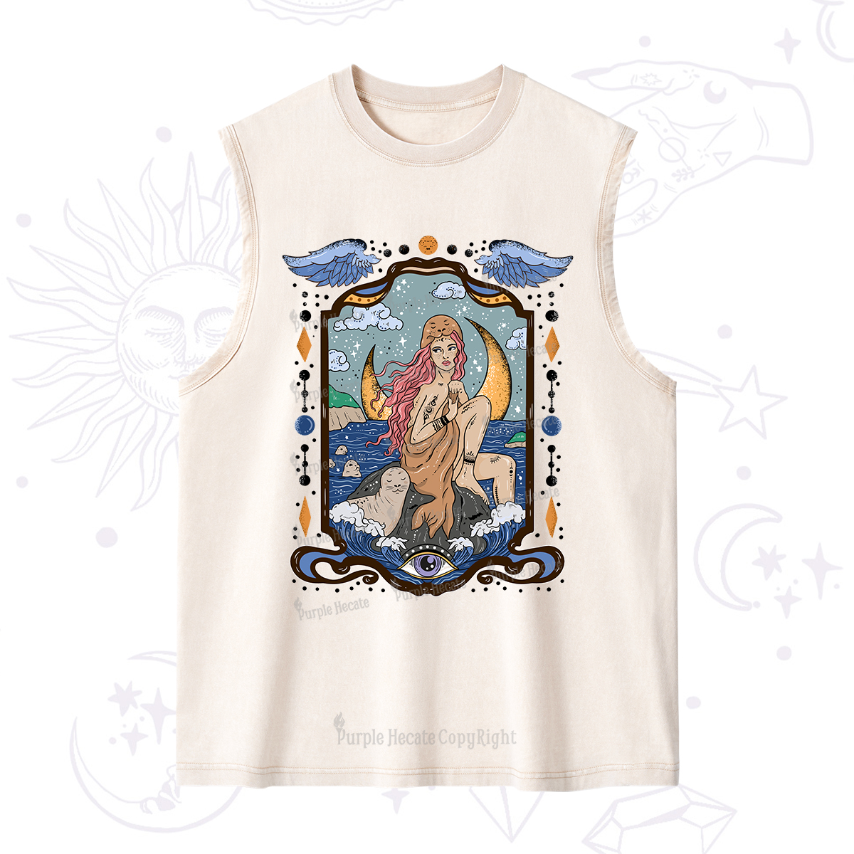 Purplehecate Selkie Woman Washed Tank