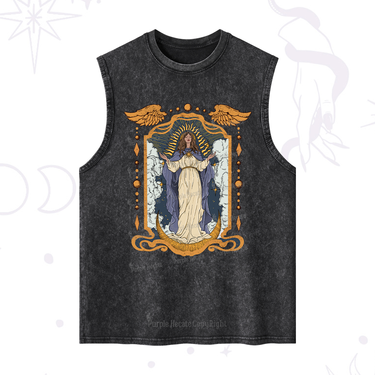 Purplehecate Holy Guardian Washed Tank