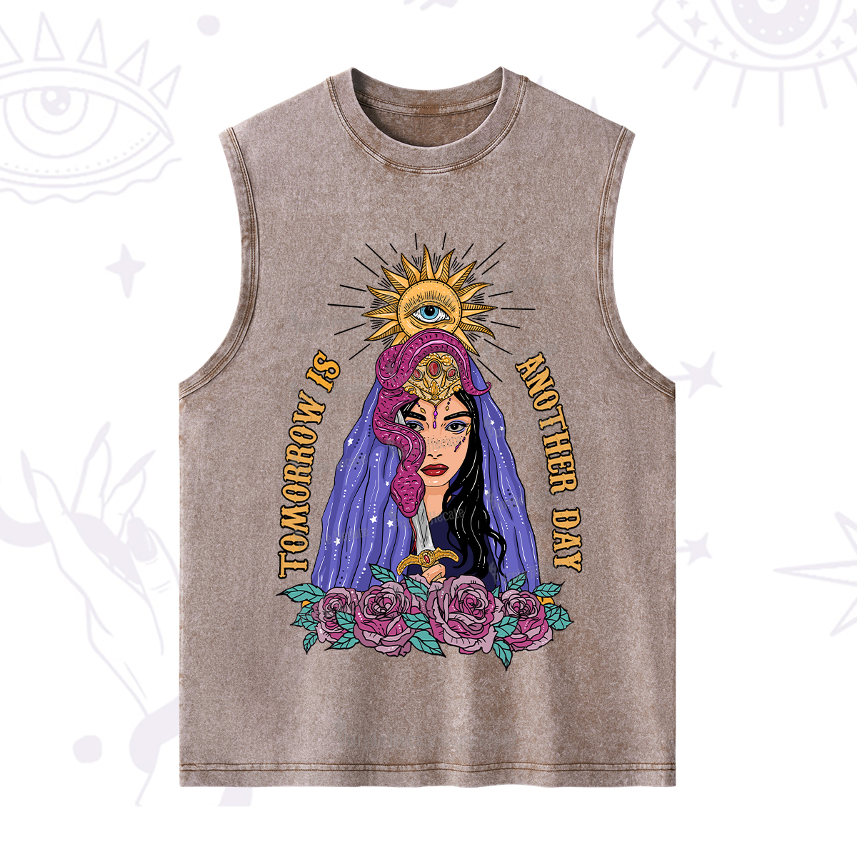 Purplehecate Prophetic Eye Witch Washed Tank