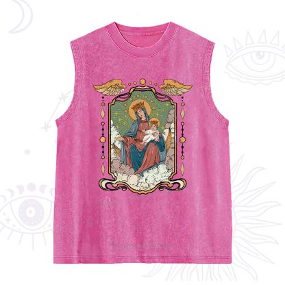 Purplehecate The Lady Of the Rosary Washed Tank