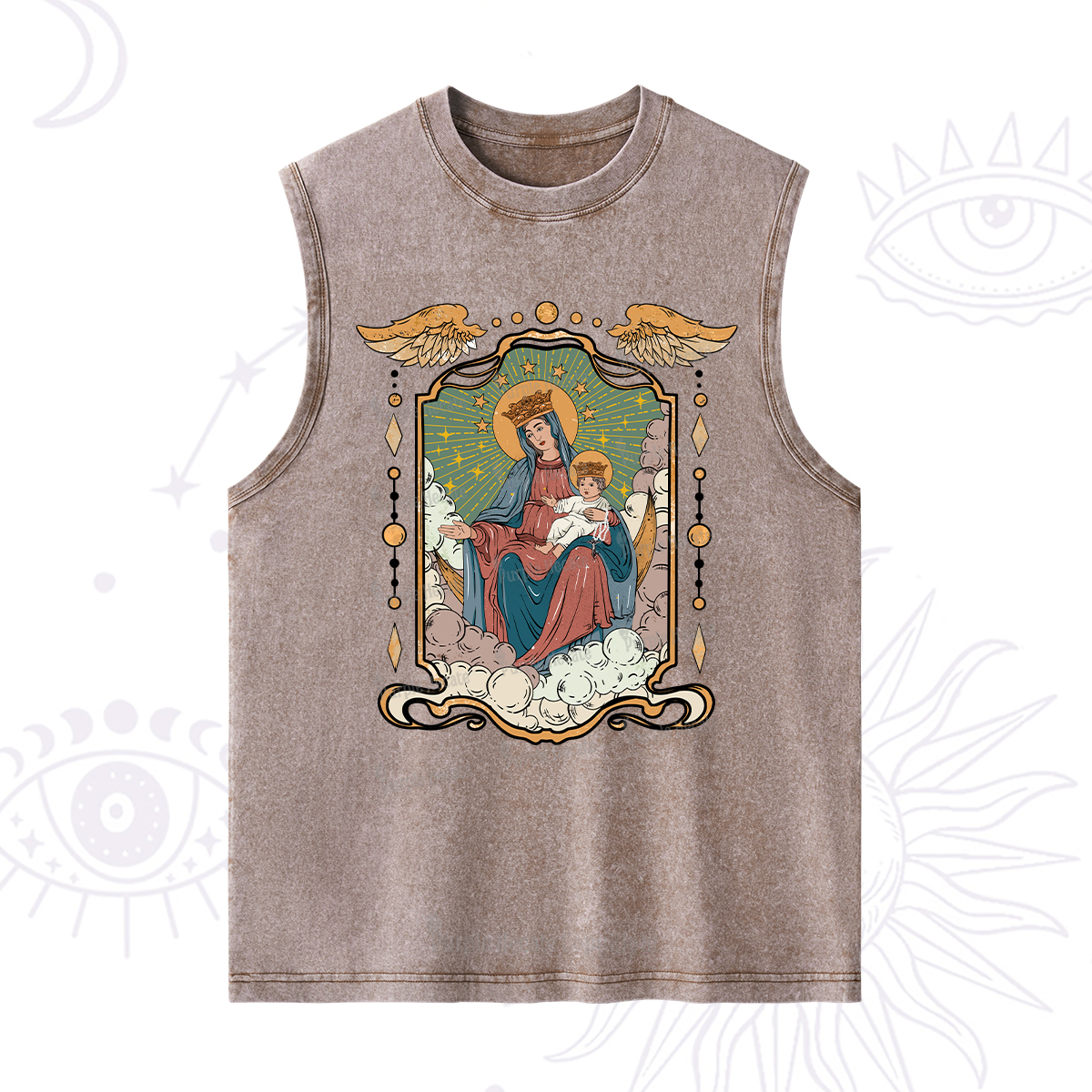 Purplehecate The Lady Of the Rosary Washed Tank