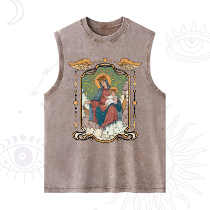 Purplehecate The Lady Of the Rosary Washed Tank