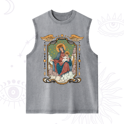 Purplehecate The Lady Of the Rosary Washed Tank