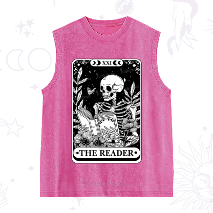 Purplehecate The Reader Tarot Card Washed Tank
