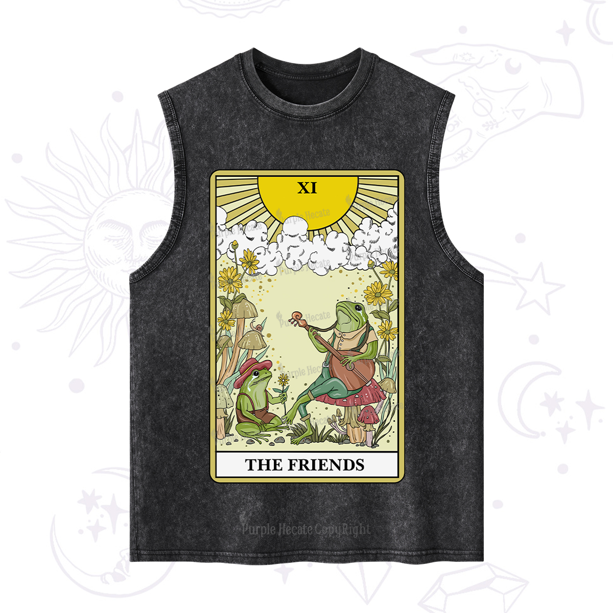 Purplehecate The Friends Tarot Card Washed Tank