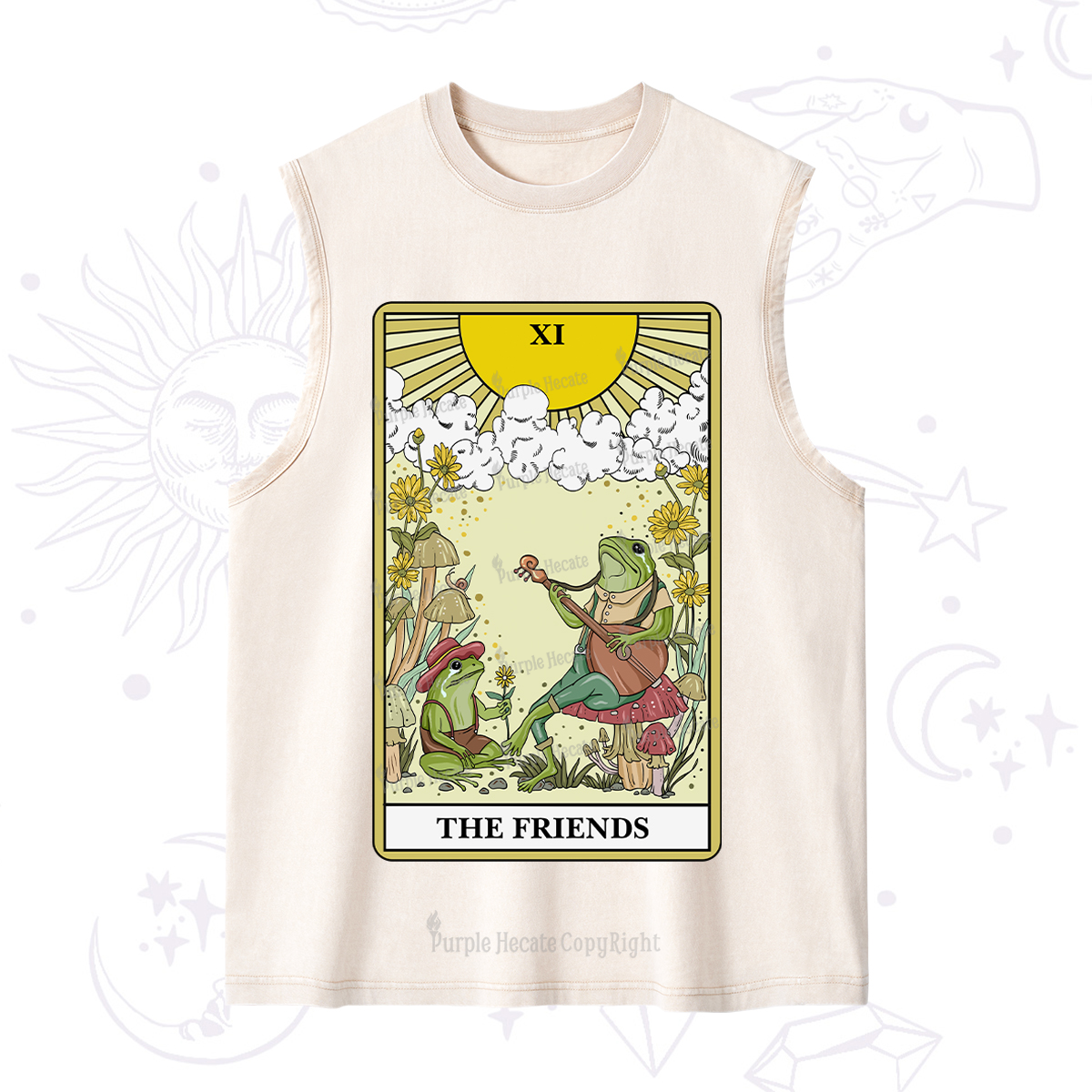 Purplehecate The Friends Tarot Card Washed Tank
