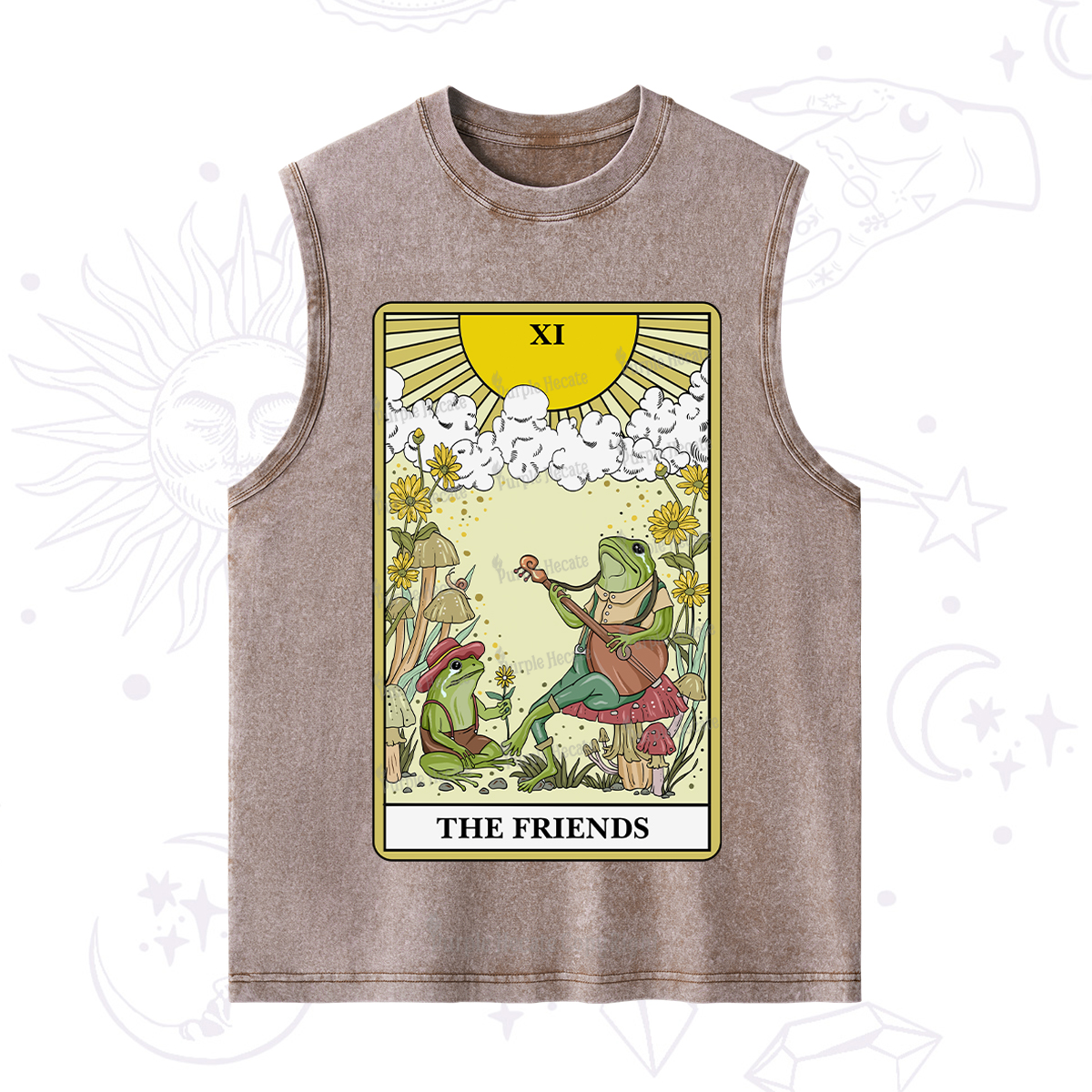 Purplehecate The Friends Tarot Card Washed Tank