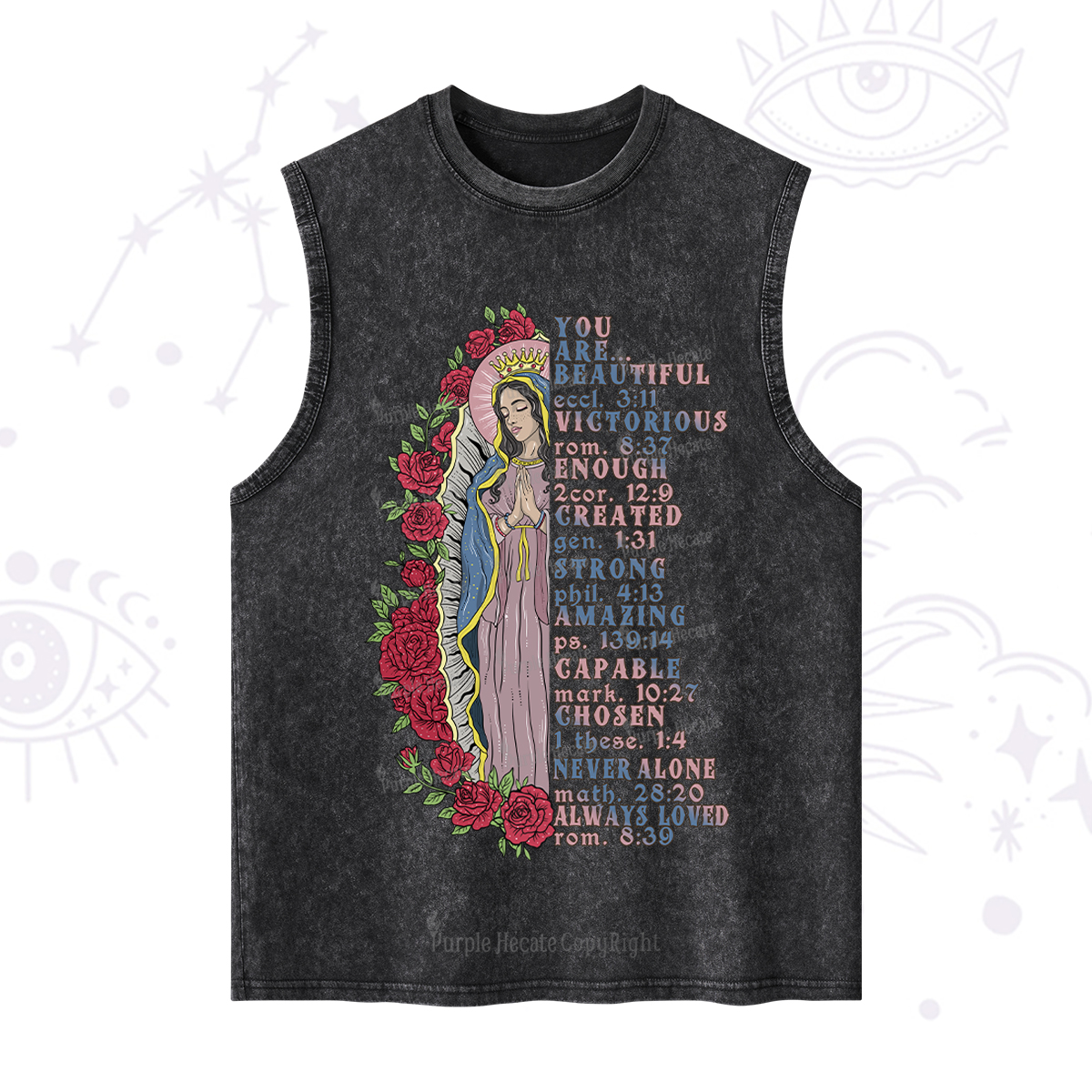 Purplehecate Biblical Blessings Washed Tank