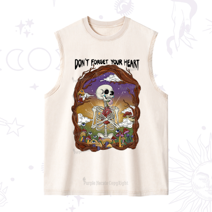Purplehecate Don't Forget Your Heart Washed Tank