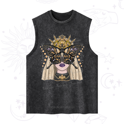 Purplehecate Butterfly Witchy Washed Tank