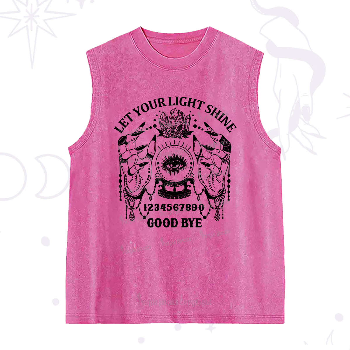 Purplehecate Let Your Light Shine Washed Tank