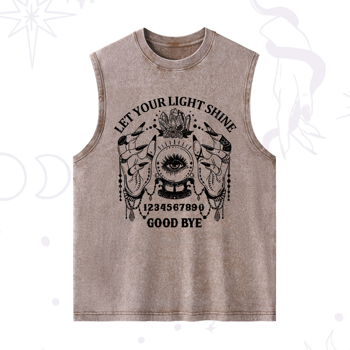 Purplehecate Let Your Light Shine Washed Tank