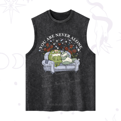 Purplehecate Your Are Never Alone Washed Tank