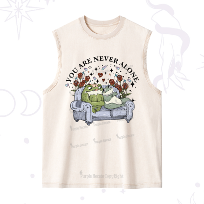 Purplehecate Your Are Never Alone Washed Tank