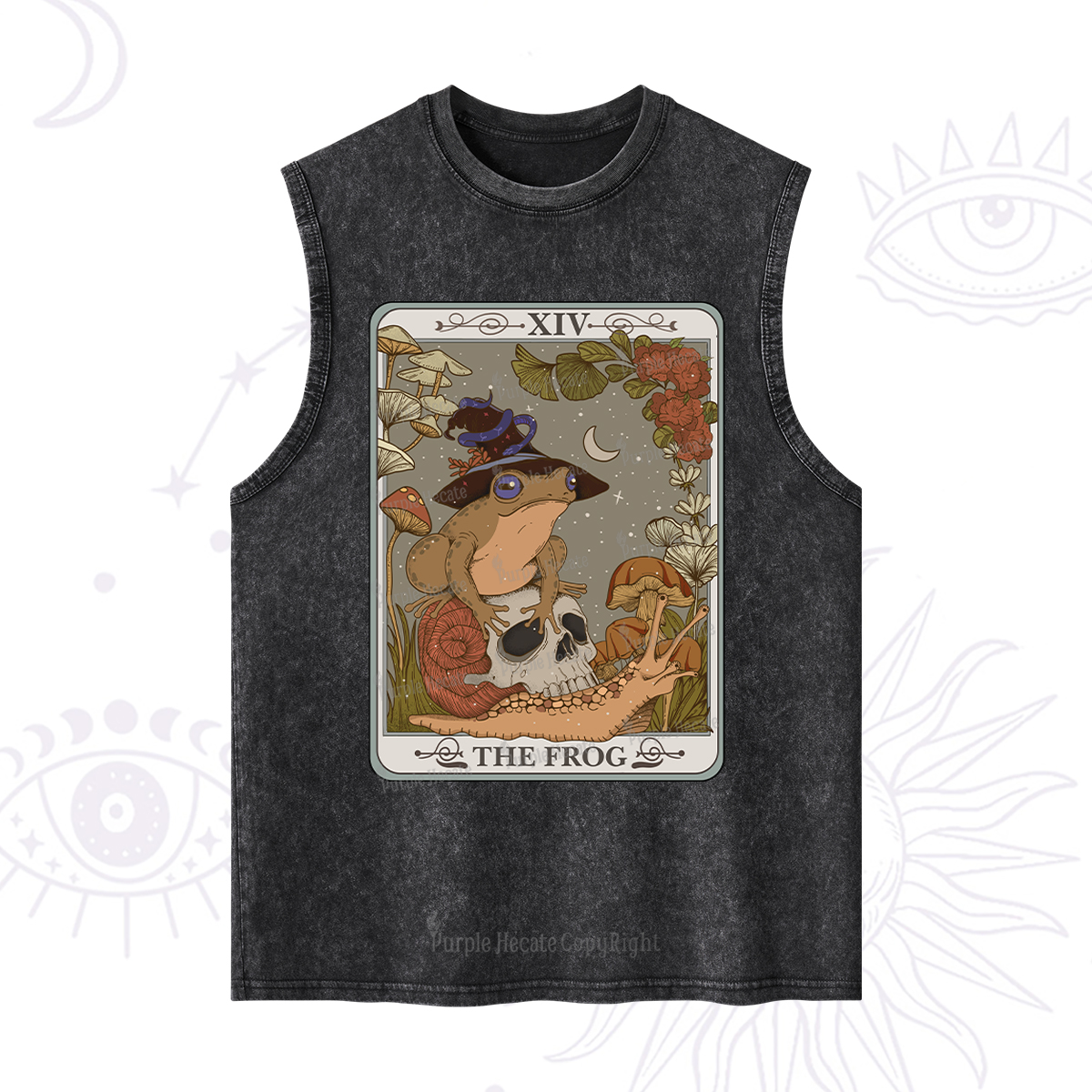 Purplehecate The Frog Tarot Washed Tank