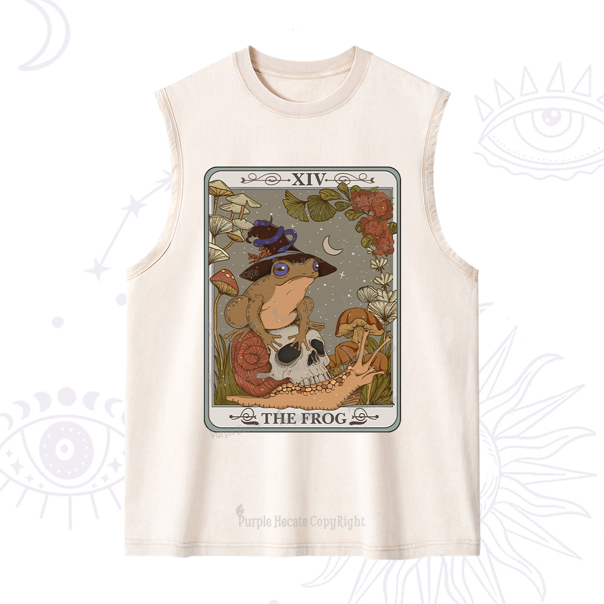 Purplehecate The Frog Tarot Washed Tank