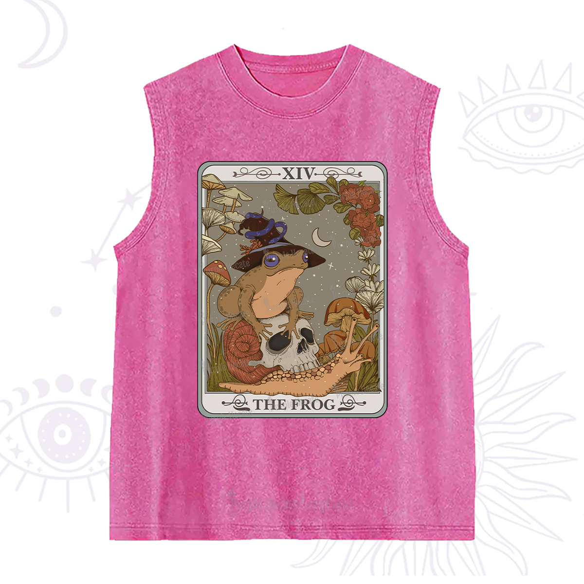 Purplehecate The Frog Tarot Washed Tank
