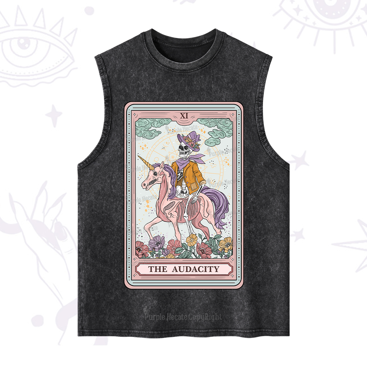 Purplehecate The Audacity Tarot Card Washed Tank