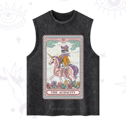 Purplehecate The Audacity Tarot Card Washed Tank