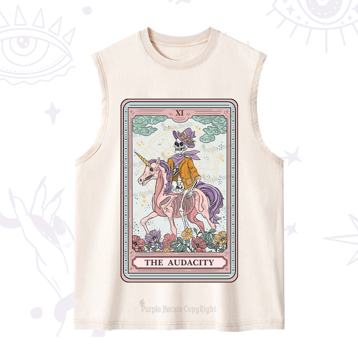 Purplehecate The Audacity Tarot Card Washed Tank