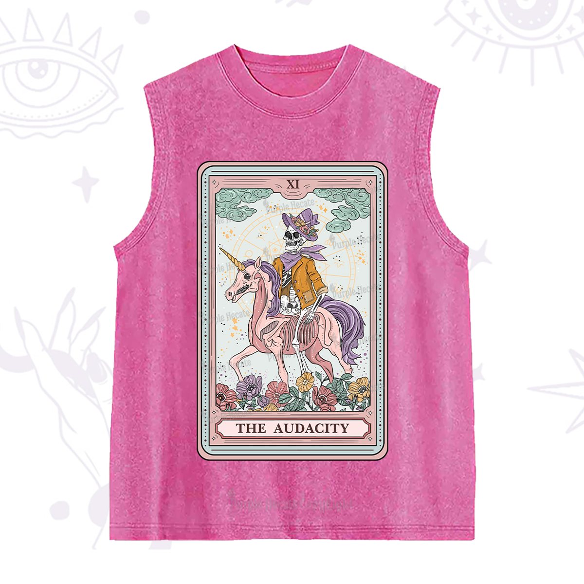 Purplehecate The Audacity Tarot Card Washed Tank