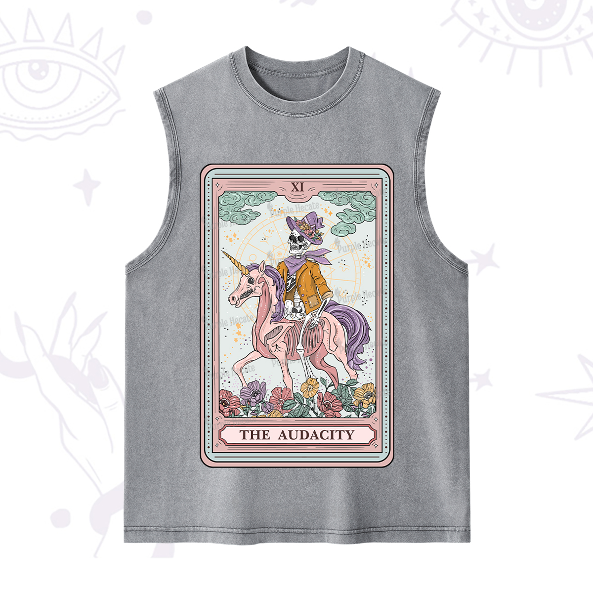Purplehecate The Audacity Tarot Card Washed Tank