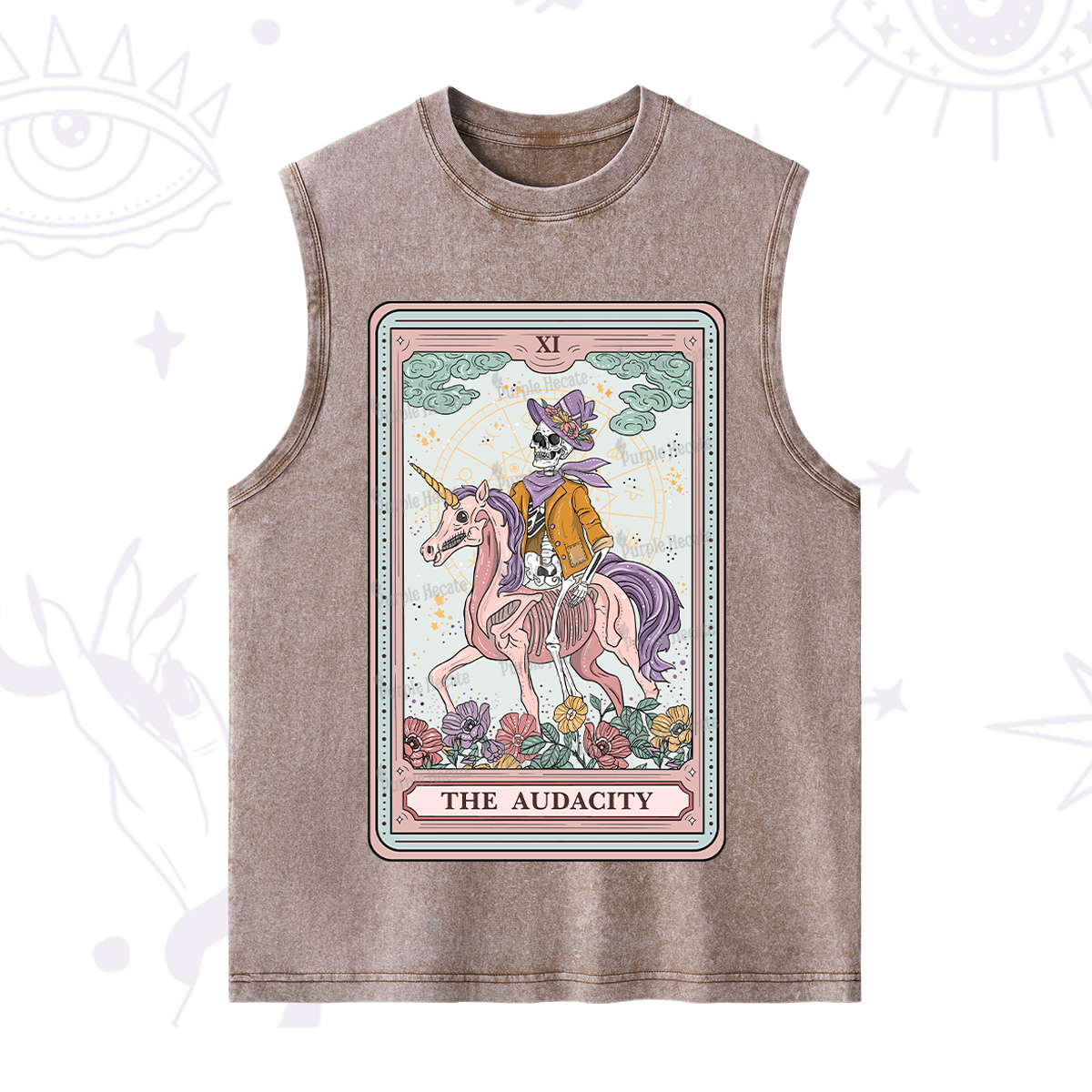 Purplehecate The Audacity Tarot Card Washed Tank