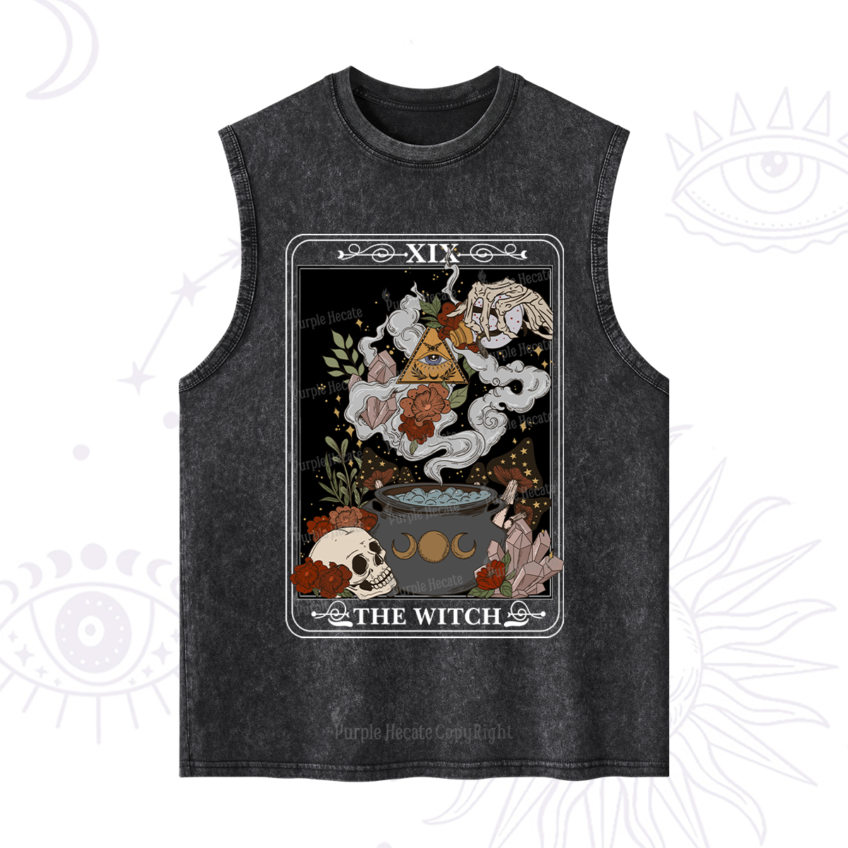 Purplehecate The Witch Tarot Washed Tank