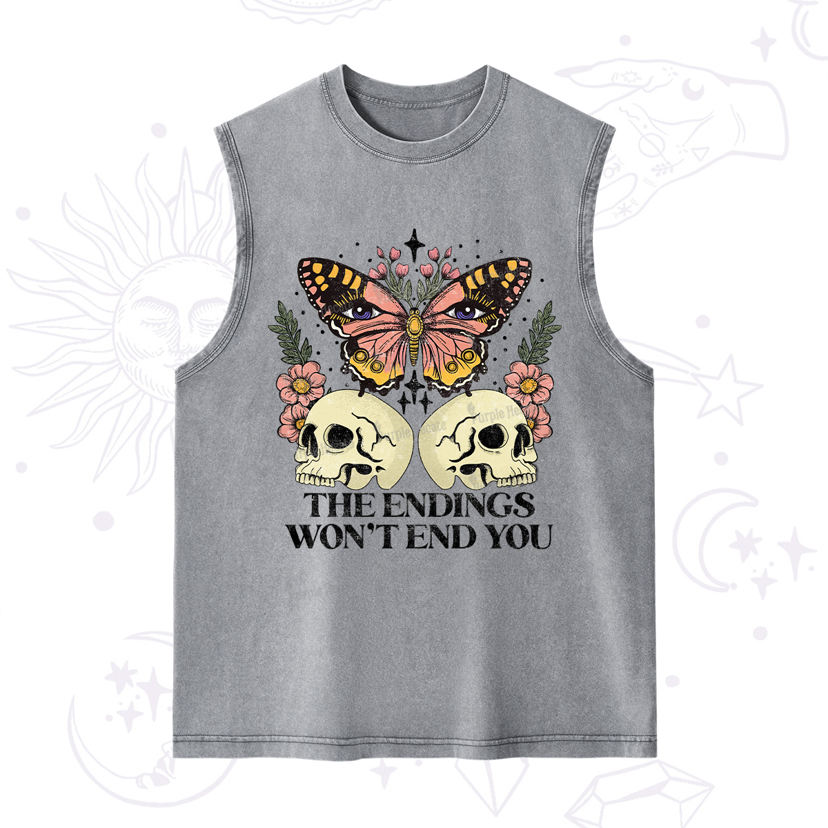 Purplehecate The Endings Won't End You Washed Tank