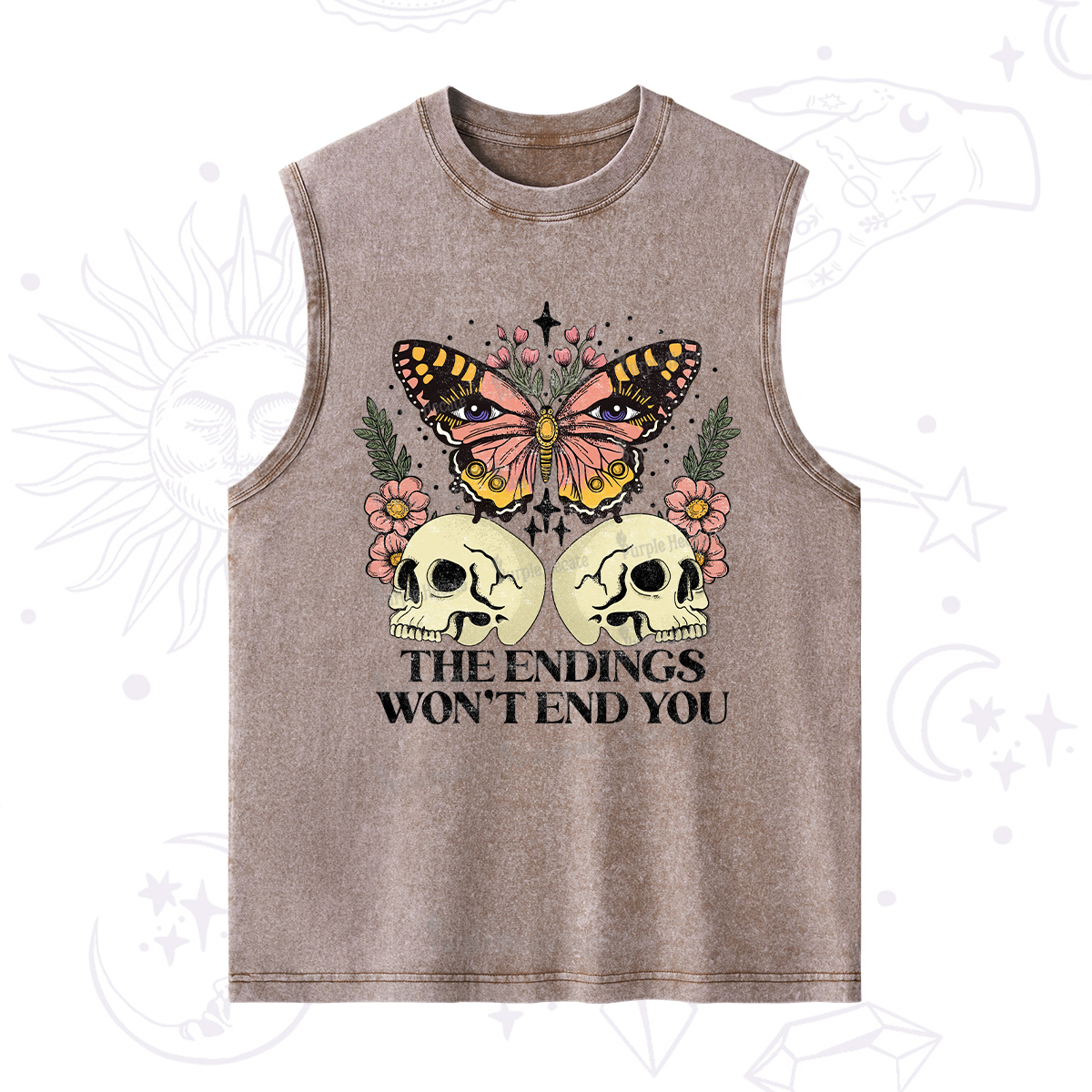 Purplehecate The Endings Won't End You Washed Tank