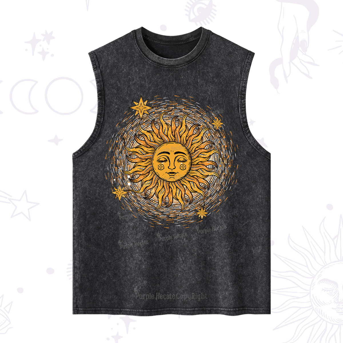 Purplehecate Celestial Sun Washed Tank