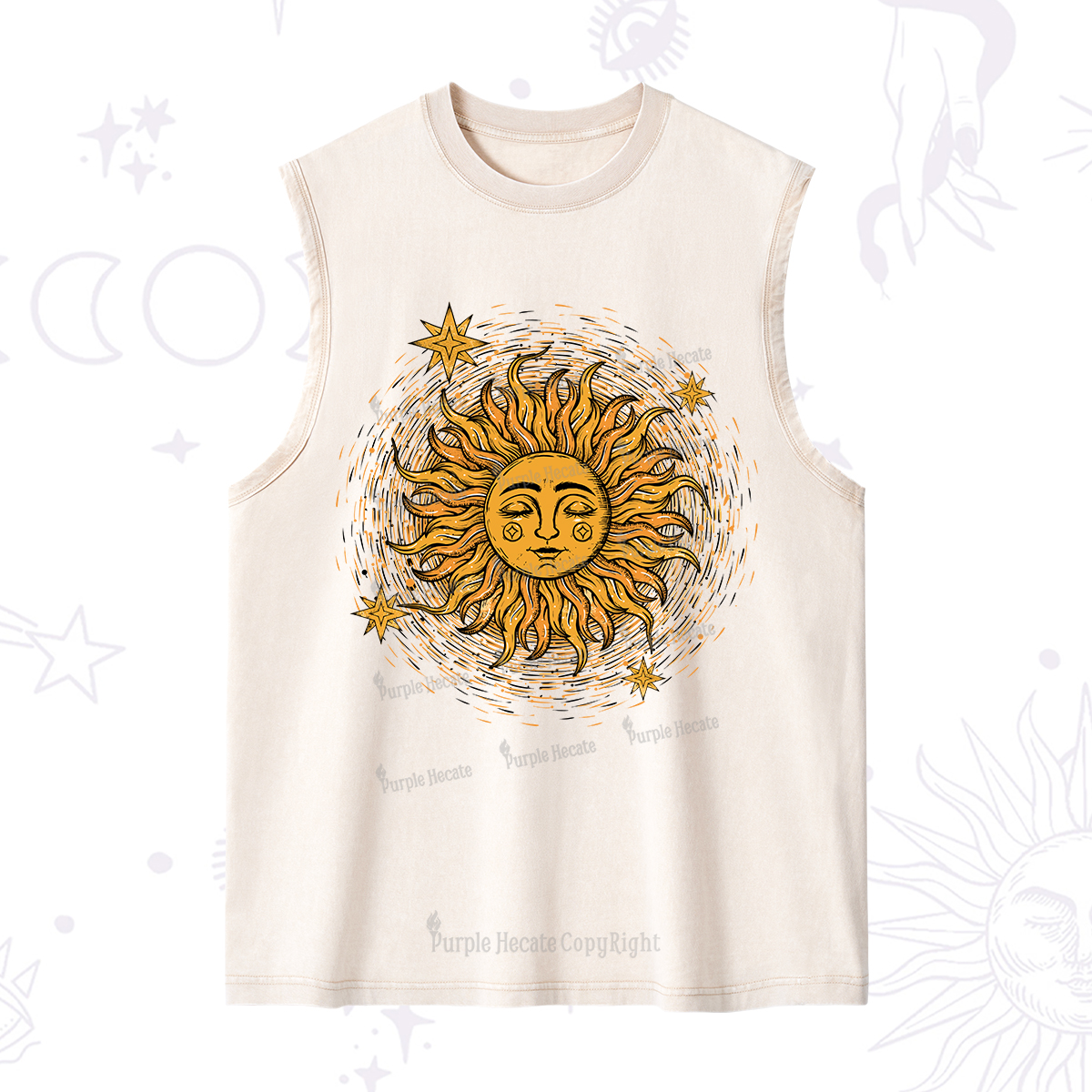 Purplehecate Celestial Sun Washed Tank