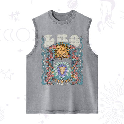 Purplehecate Leo Spirit Zodiac Washed Tank