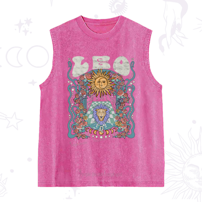 Purplehecate Leo Spirit Zodiac Washed Tank