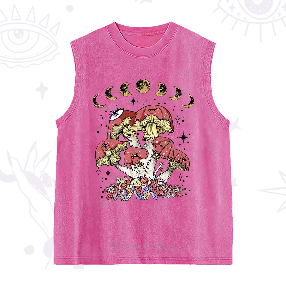 Purplehecate Magic Mushroom Washed Tank
