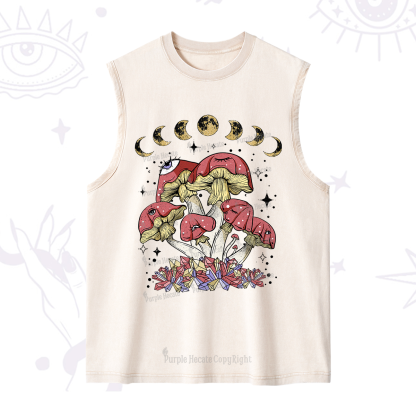 Purplehecate Magic Mushroom Washed Tank