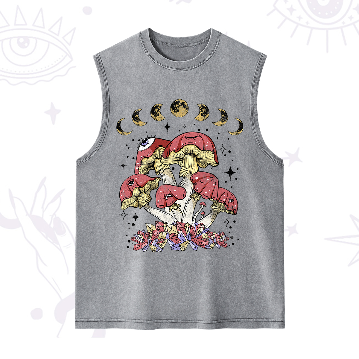 Purplehecate Magic Mushroom Washed Tank