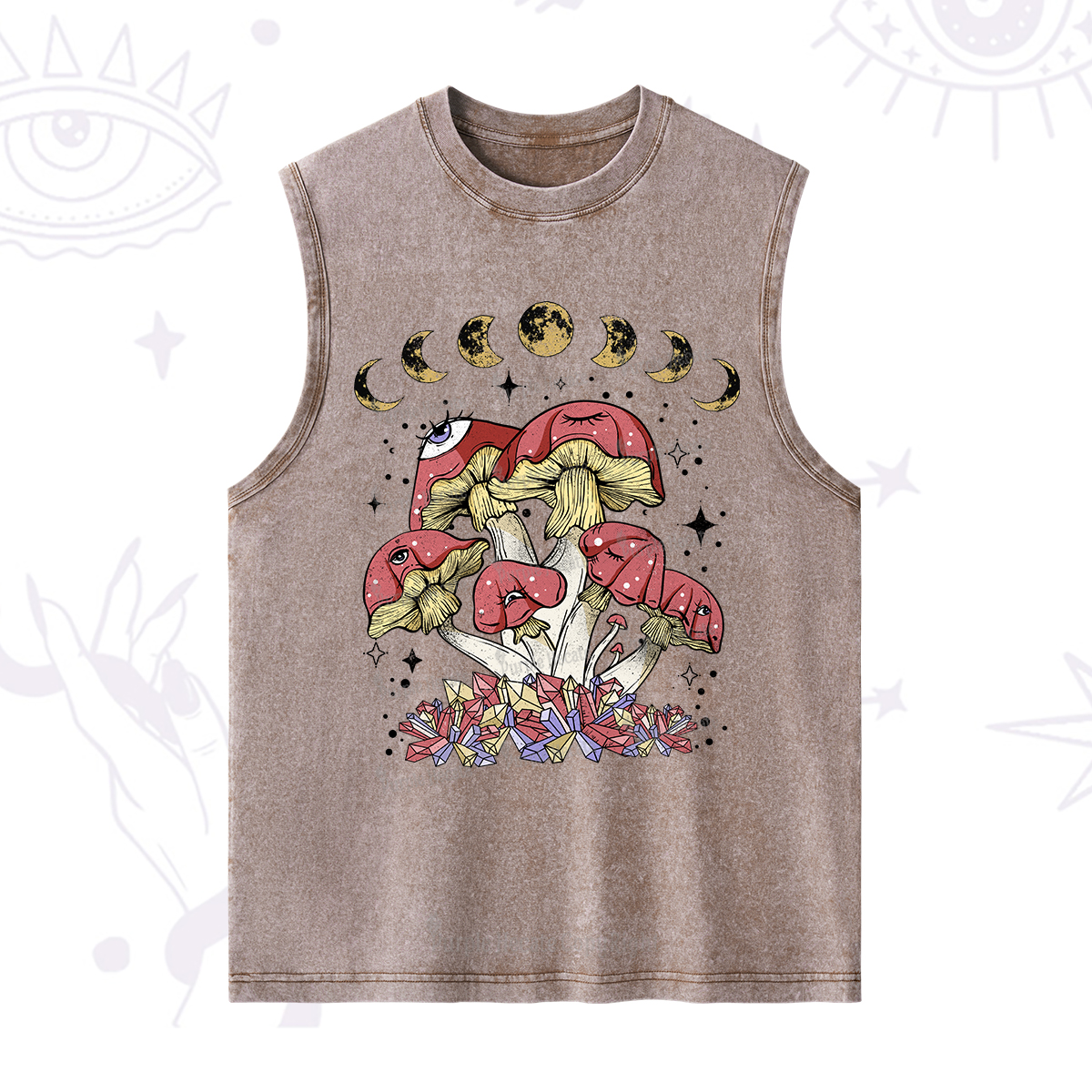 Purplehecate Magic Mushroom Washed Tank