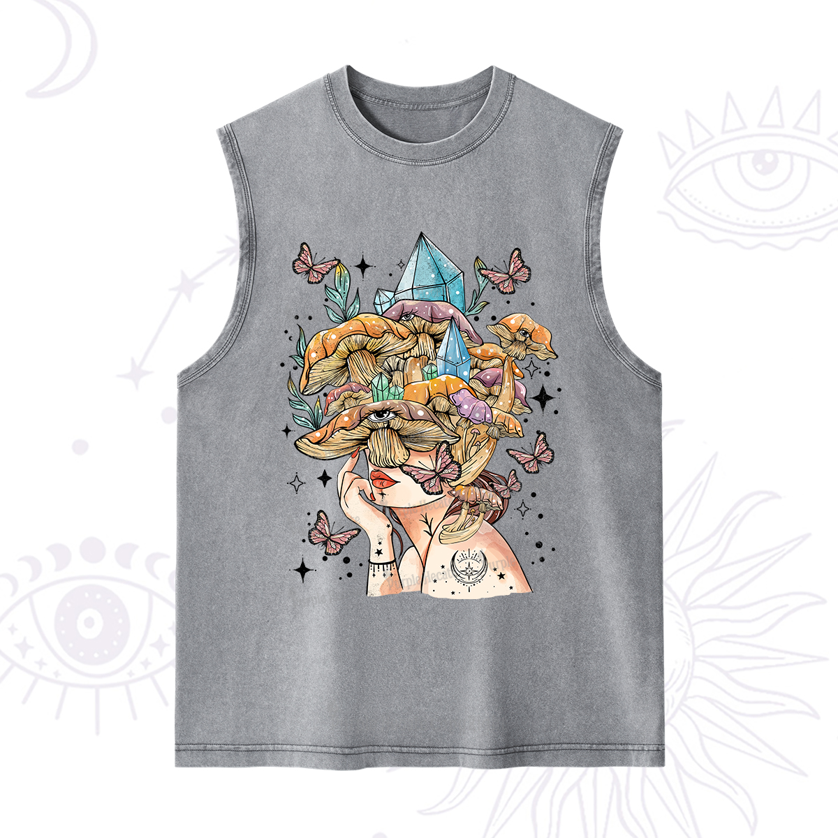 Purplehecate Crystal Goddess Washed Tank