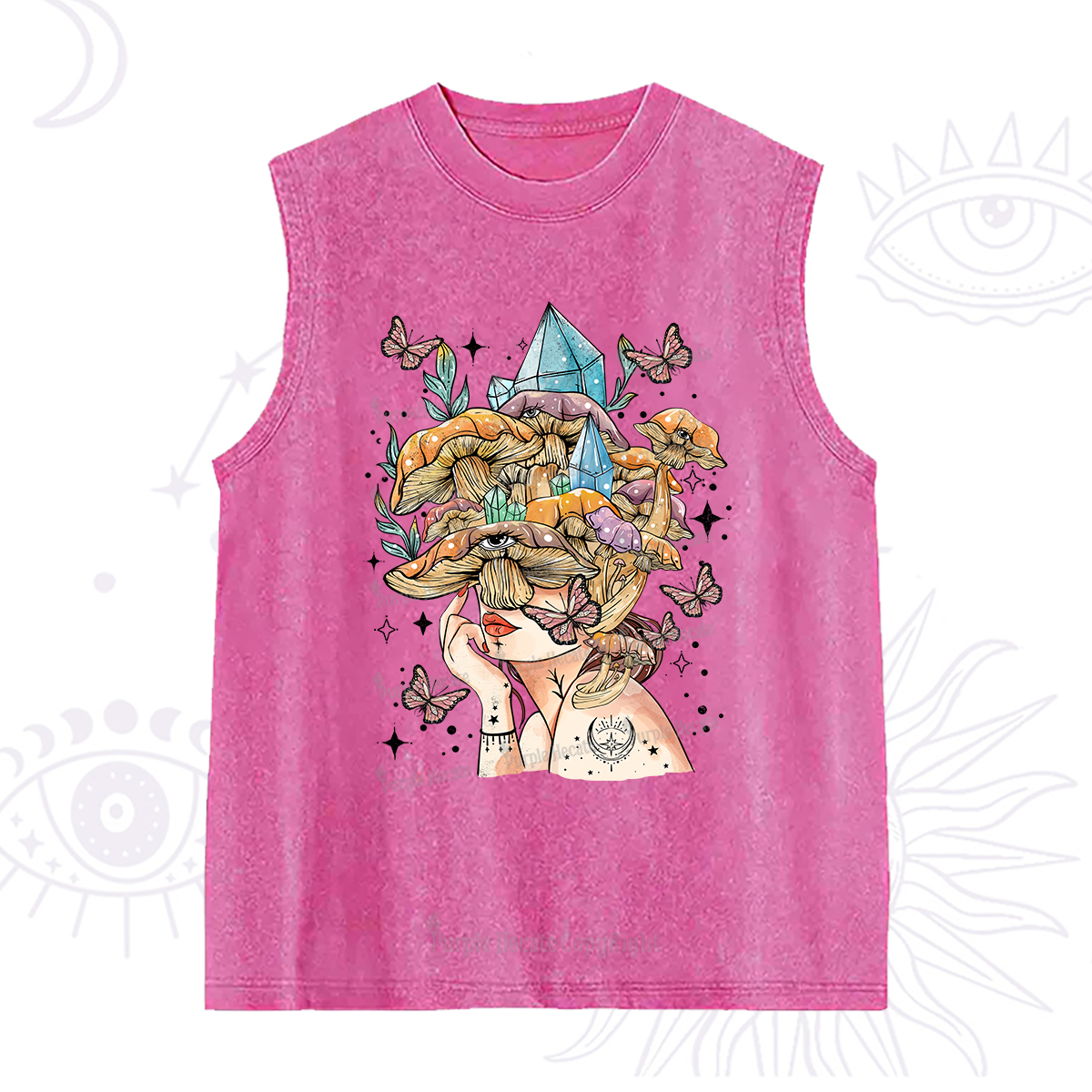 Purplehecate Crystal Goddess Washed Tank