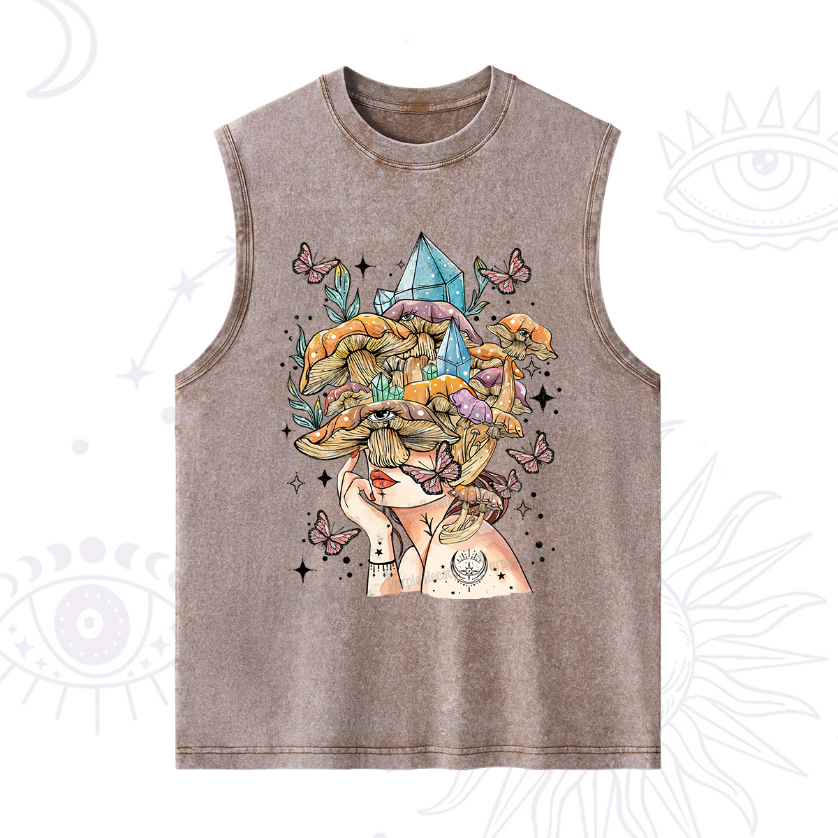 Purplehecate Crystal Goddess Washed Tank