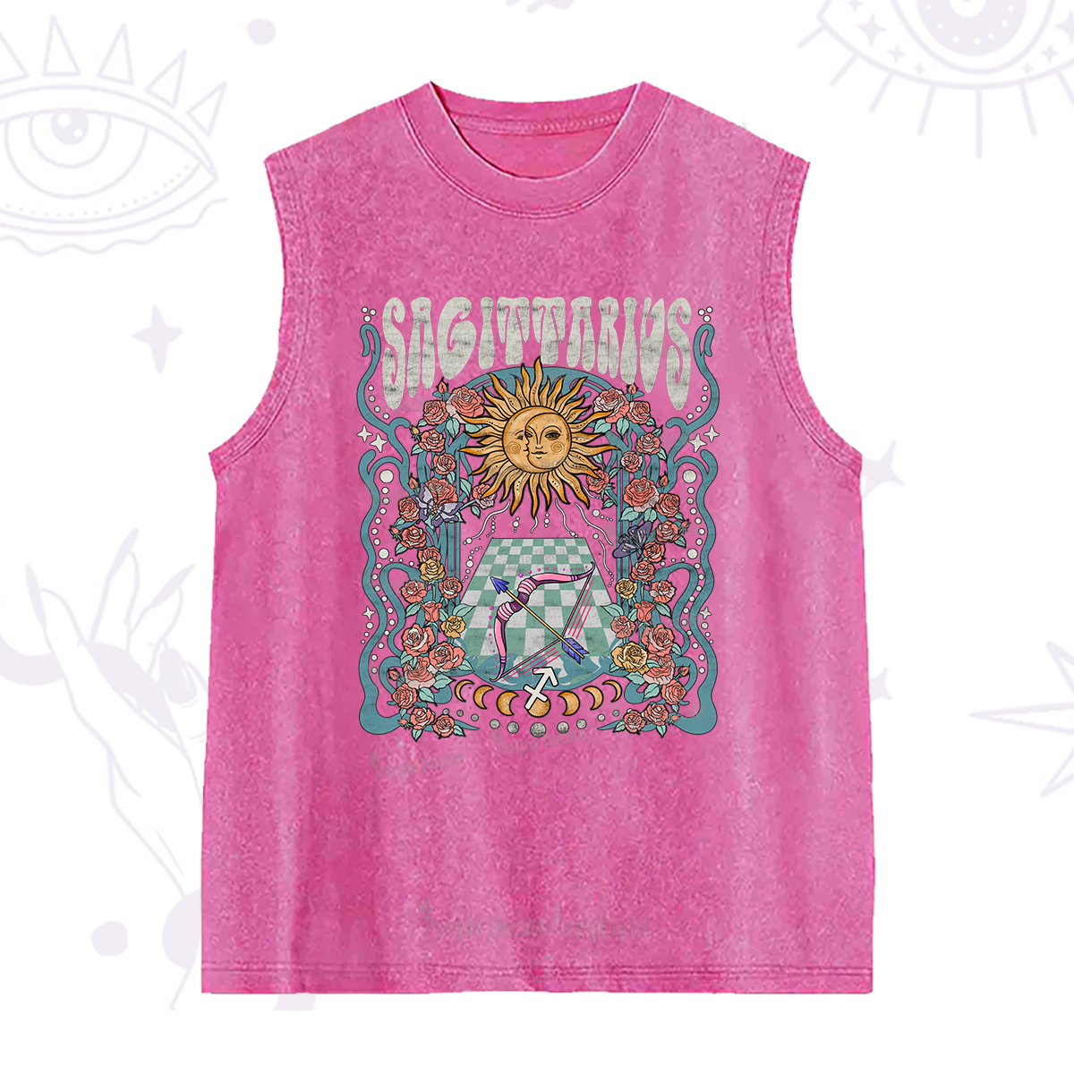 Purplehecate Sagittarius Spirit Zodiac Washed Tank