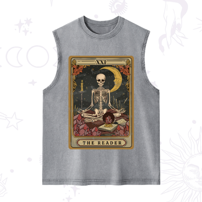 Purplehecate The Reader Tarot Washed Tank