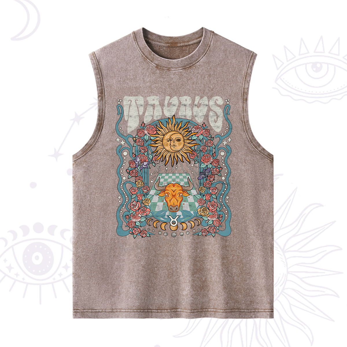Purplehecate Taurus Spirit Zodiac Washed Tank
